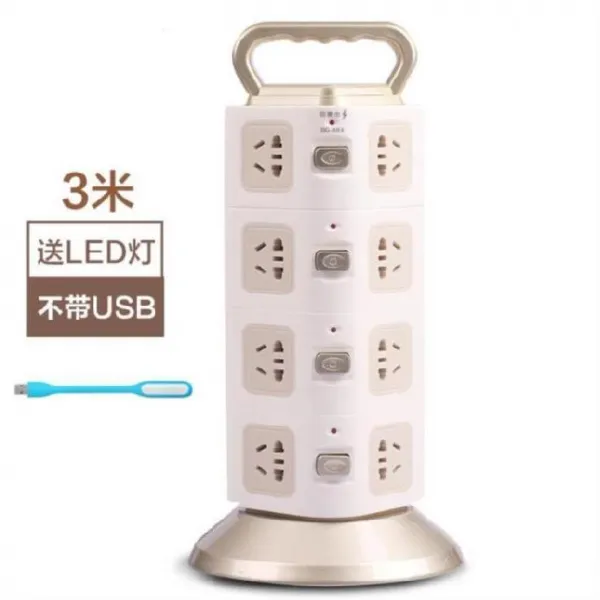해피타임 Usb충전멀티탭 롱 선판 USB 원형 기둥을세우다 널판자 배출 원기둥형 있음 다공질판, 없음 usb 10 전타 사층 （3메터
