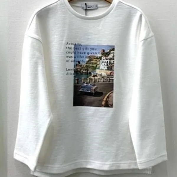 닉스키즈 보들보들 부드러운 풍경 라운드 티셔츠 뉴코아 울산 성남점 