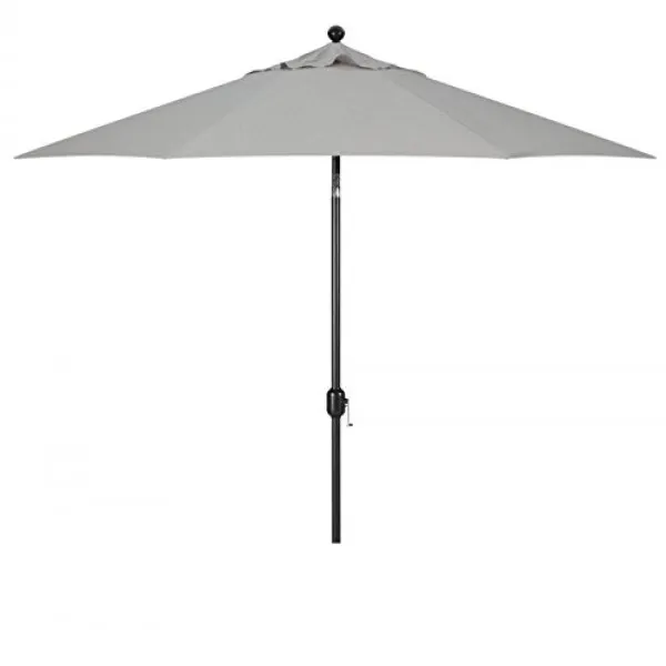 Galtech 9- 발 (모델 737) 검은 색 프레임과 Sunbrella 패브릭이있는 디럭스 자동 틸트 우산 : 화강암 (확장 프레임 보증인