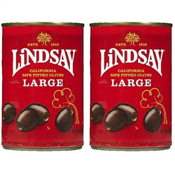 린지 캘리포니아 라지 블랙 올리브 170g 2개 / Lindsay Large California Ripe Pitted Olives Black