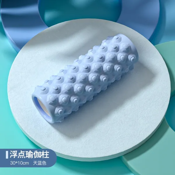 폼블러 헬스 폼롤러 폼플러 거품축 근육 이완 전문 롤러 슬림 종아리 신기 늑대 이빨봉 요, 13 휴대를 경험하다-하늘색【30cm】