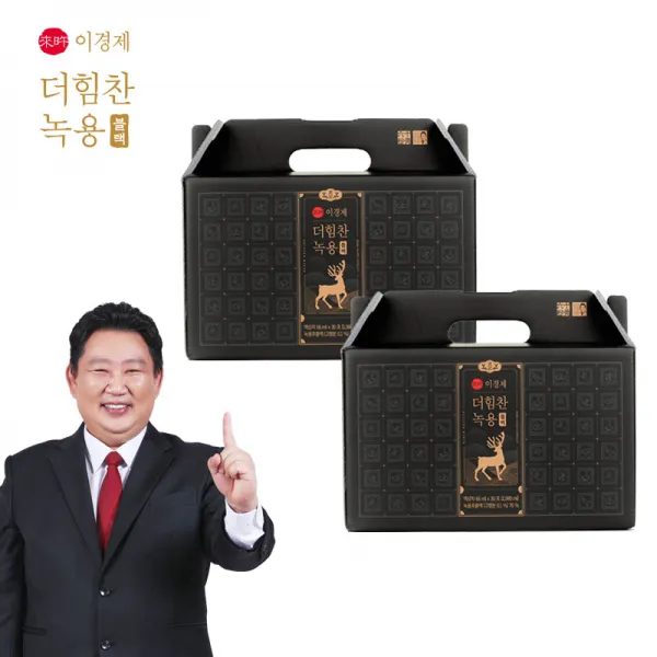 이경제 더힘찬 녹용 블랙 2022년 최신상, 2박스(66ml x 30포 x 2박스), 더힘찬 녹용블랙