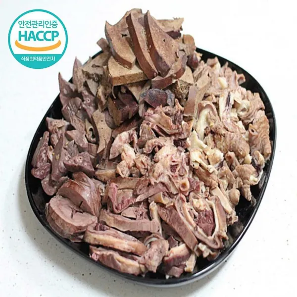 신선한내장 국내산 모둠내장 2kg 키토식 순대 모듬 돼지소창 부속물 염통 허파 간 부산물 오소리감투
