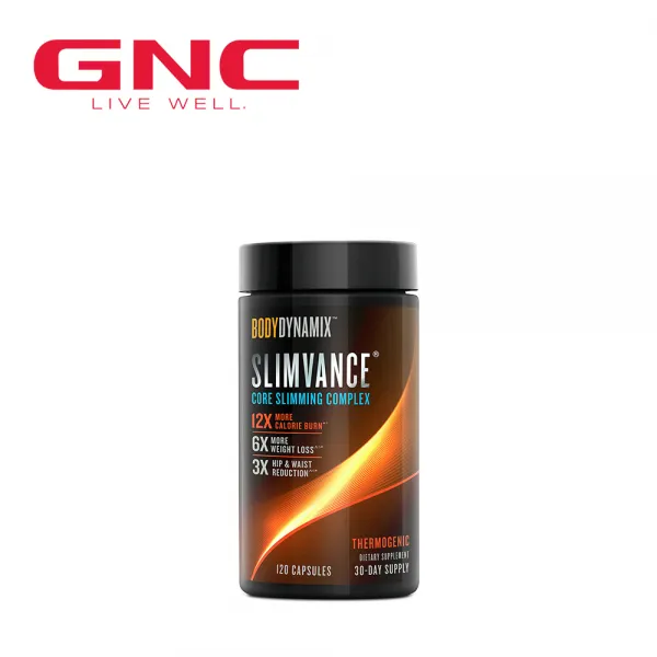 GNC 바디 다이나믹스 슬림밴스 코어 슬리밍 컴플렉스 써모제닉 120정 SLIMVANCE CORE SLIMMING COMPLEX, 1개