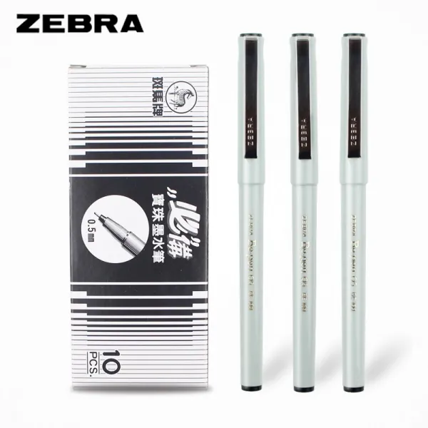 학생문구용품 ZEBRA 얼룩말 중성펜 BE100 주사기 형 직액식 볼펜을 놓치다 학생용 속건 전 몸통 4674128117, 0.5mm, 블랙