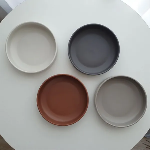 AT-8835G 코세르 아트 찜 접시 원그레이 1번 식기 부엌접시, 없음
