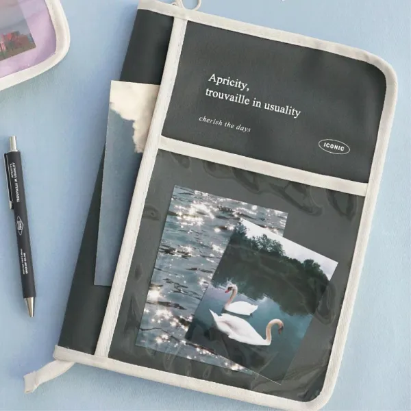 11형태블릿파우치 강의자료 가방 수업준비 대학 여행 입학, 베이지