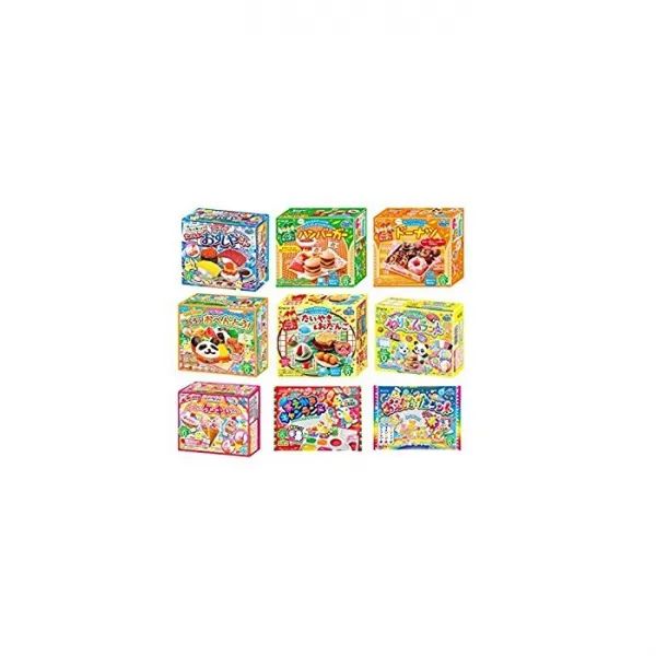 Kracie Popin Cookin 9 Item Bundle with Sushi Hamburger Bento Donuts Cake Shop and More, One Color, One Size