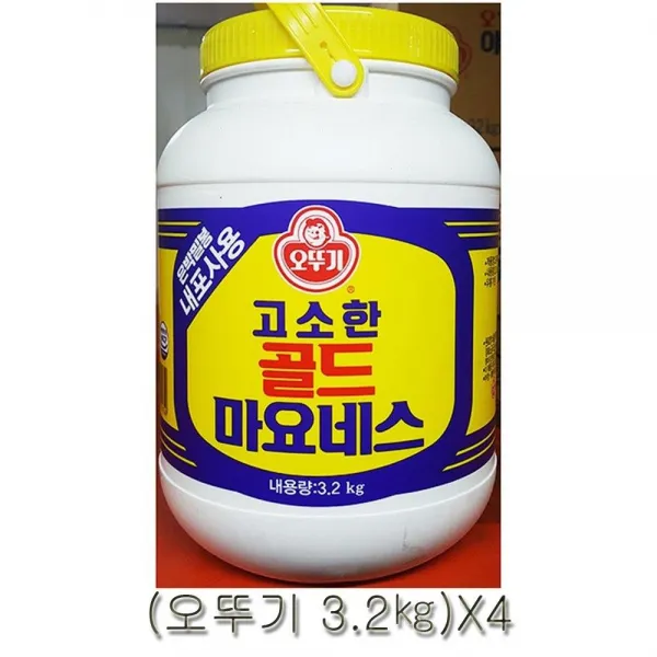 MS 오뚜기 내포마요네즈 업소용 3.2㎏ X4 대용량, 1