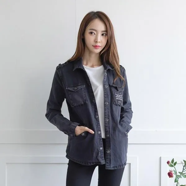 흑청자켓데님자켓청자켓자수청그레이자켓 Bib+p40 원피스_01144009