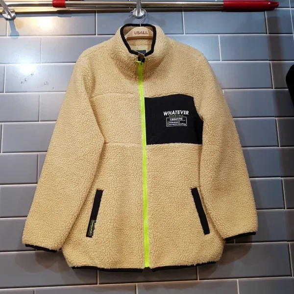 유솔 동아백화점 쇼핑점 가볍고 따뜻한 뽀글이 반목 짚업 39.9 Ulja20b02