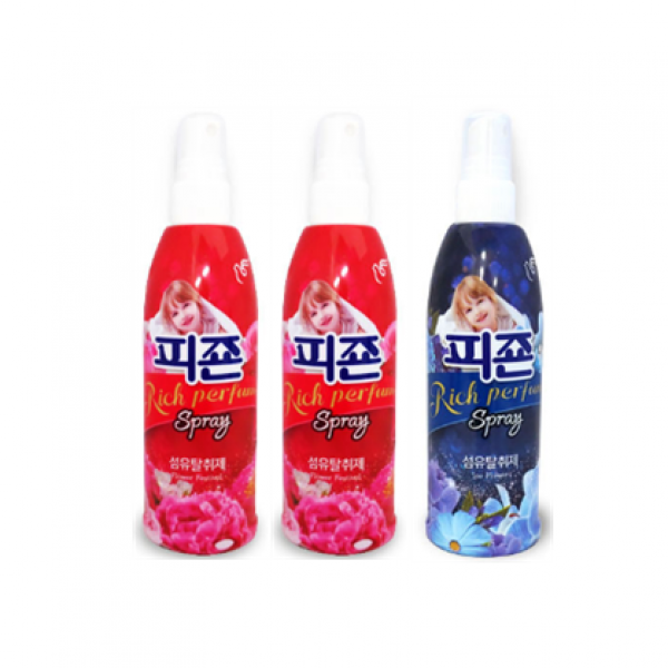 호호몰 (총3개피죤 섬유탈취스프레이200ml 플라워페스트벌(핑크) 2개+아이스플라워(블루) 1개, 1set