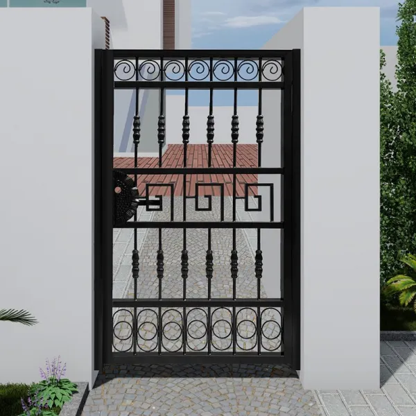 농촌 철문 대문 주문제작 맞춤 문짝교체 주물 담장 휀스 양문 사각형, A_싱글 오픈