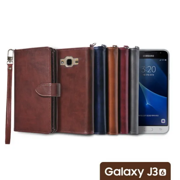  바보사랑 갤럭시j3 2016용 양면지갑 다이어리 케이스