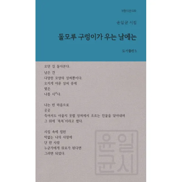 돌모루 구렁이가 우는 날에는:윤일균 시집, 도서출판b