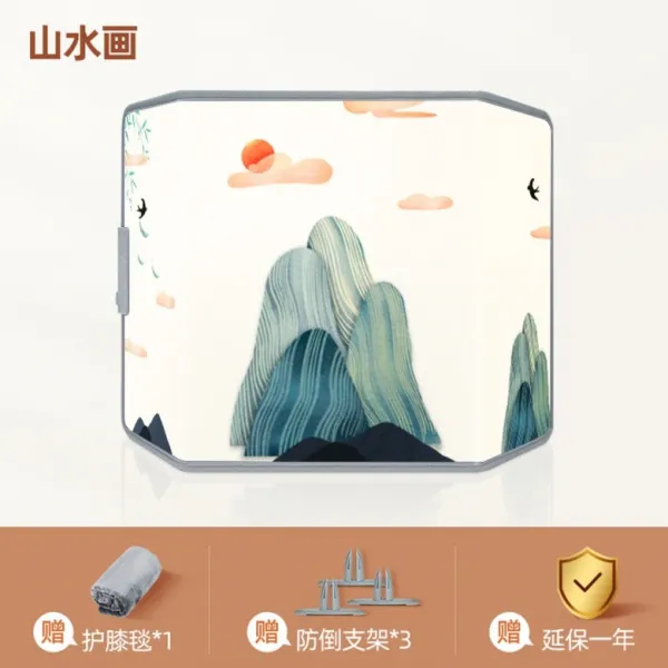 접이식 사무실 발난로 파티션 다리 히터 무릎 난로 차가운다리 책상 보온 220V 60HZ, 싱그럽고 담백하다[산수화려하다