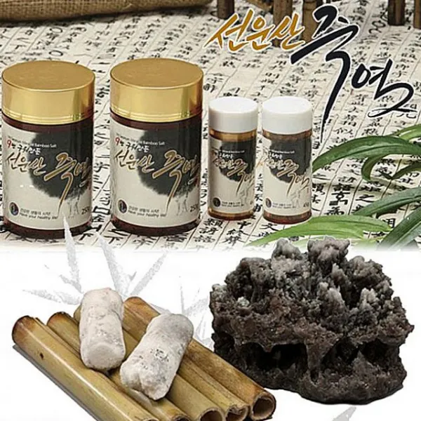 어라운드데이 9번 구운 로하스죽염 분말 250g 죽염 소금 구운소금 1