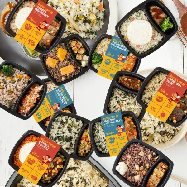 틀친도시락 혼합 12종 12팩 간병인도시락 1팩