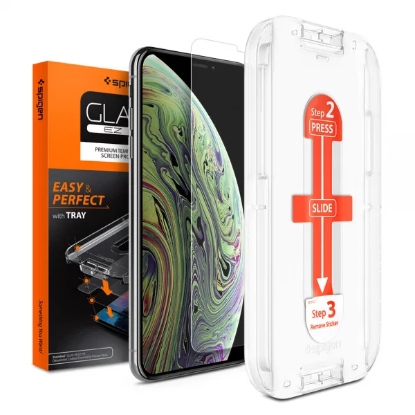 슈피겐 강화유리 글라스 Tr 슬림 휴대폰 액정보호필름 글라스tr 2매 