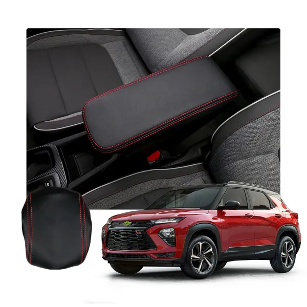 Ruiya 트레일블레이저 콘솔커버 팔걸이쿠션 레드