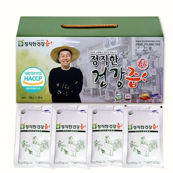 [정직한건강즙] 정직한 우슬닭발즙 국내산 닭발엑기스, 110ml, 30포