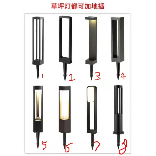 LED랜턴 잔디램프 야외 방수 잔디 라이트별장 정원램프 화원 작은구역 공원 복도 모던 심플 풍경 램프, T24-낮은 필요 압력타입 화답 타입연락 여객 *, 기본