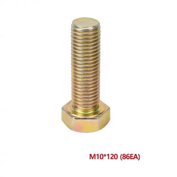 밀레마트 신진 7940646 육각볼트 스틸 M10x120mm 86개입 볼트 너트