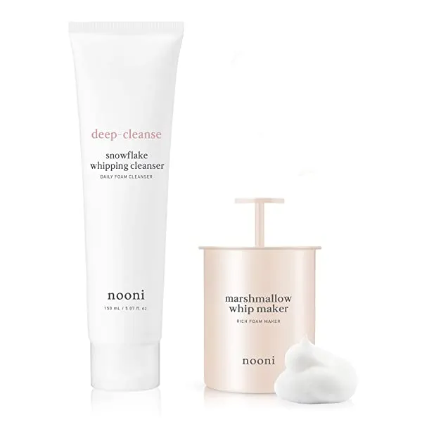 NOONI Marshmallow Whip Maker + Snowflake Whipping Cleanser Bundle