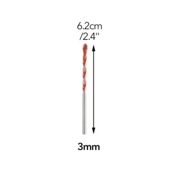 해외 541pcs 궁극적 인 Brill 비트 멀티 소재 삼각형 드릴 비트 다이아몬드 타일 콘크리트 벽돌 유리 플라 8mm_one Size 8mm_one Size 상세 설명 참조4