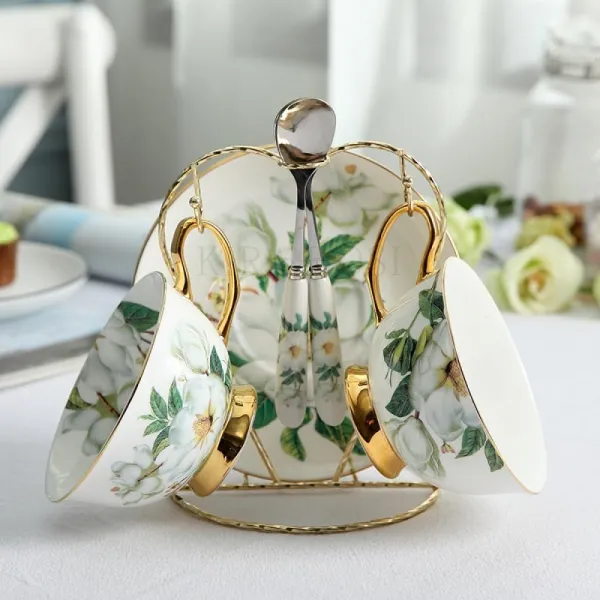 Kirahosi 머그컵 커피잔 빈티지 예쁜 머그잔 컵 북유럽 174호+덧신증정 Cd6dvdxu 1 스타일 1#