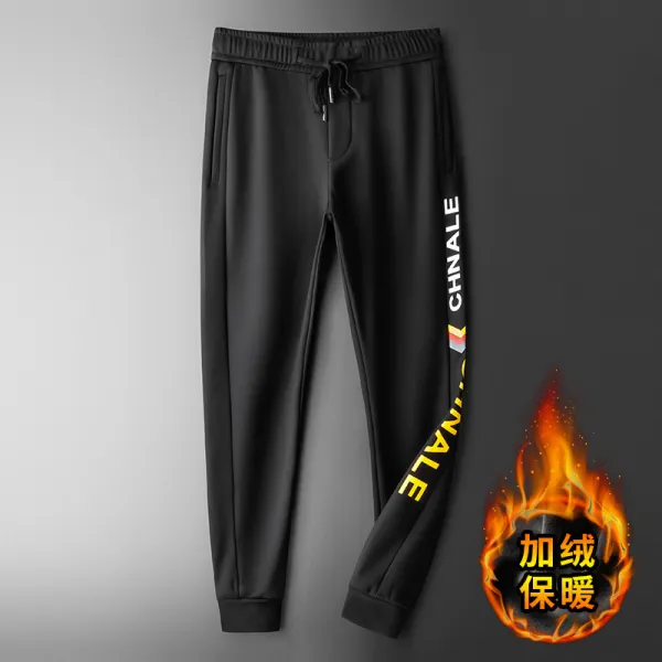 심쿵직구 남성 캐주얼 추동 기모 입체컷 바지