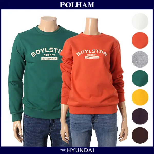  현대백화점 폴햄 남여공용 그래픽 기모 맨투맨 티셔츠_us Phz4tr3010