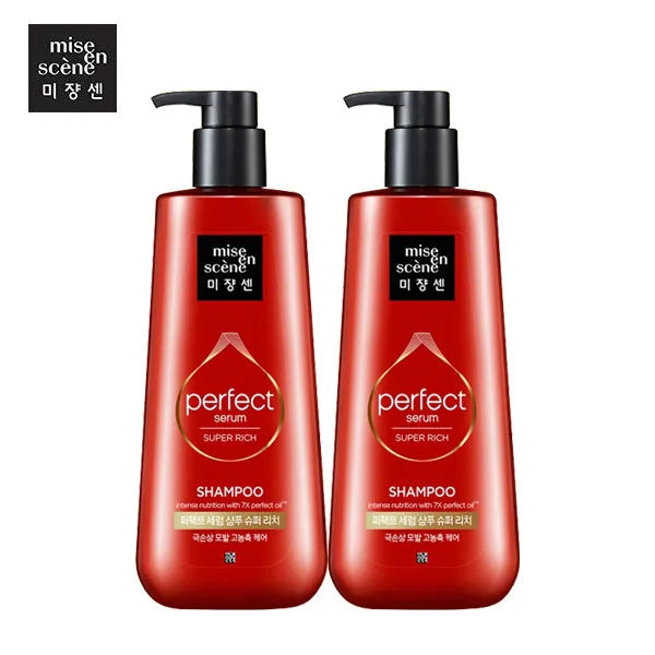  무료배송 미쟝센 퍼펙트세럼 샴푸 슈퍼리치680ml 2개