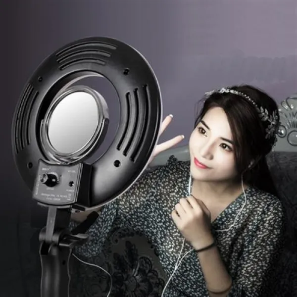 링라이트 개인방송 유튜브 조명 8인치 LED 생방송 조명망 레드메이크업 셀카등 - 000050000, 단일상품
