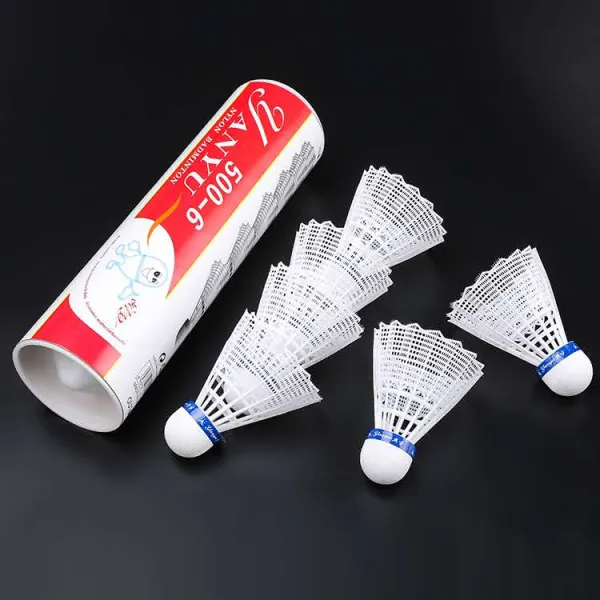 1개 꼭지 3개 6개 장 12개 연 우 배드민턴 내타타력 아니 썩 나일론 공 실외 훈련 연습구 나일론 풀코르크 볼화이트 6오직 룩