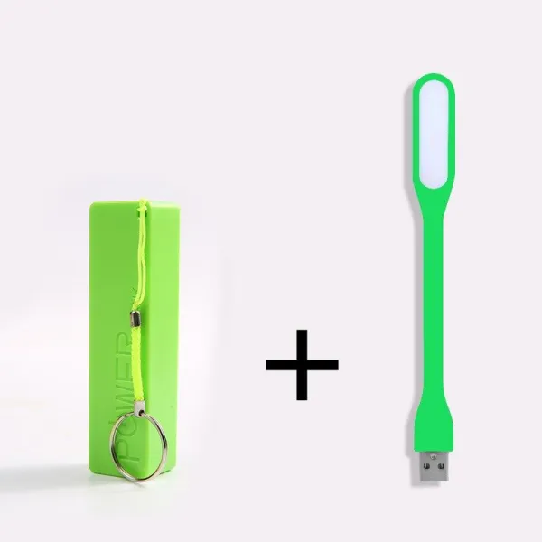 천텍스 적용 미니 큐트 핸드폰 비상충전 전보의 보배 유니버설 타입 1200MAH, 보조배터리 _스탠드 _그린