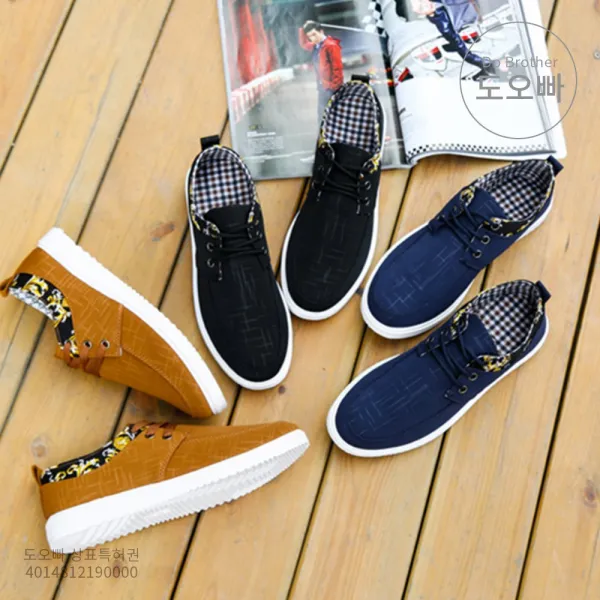 도오빠 남성 캐주얼 로퍼 구두 캔버스 학생 남자로퍼 단화 봄 여름 가을 트렌드 패션