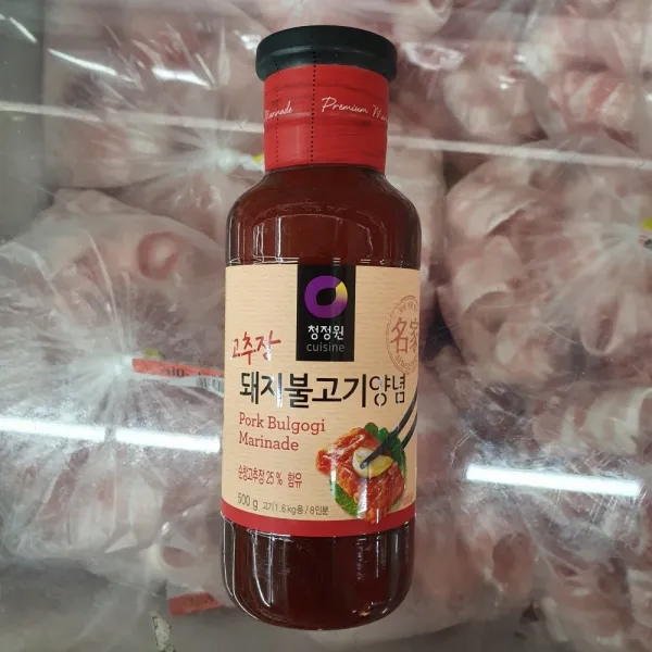 청정원 고추장 돼지불고기양념 맛있는 고기양념 불고기양념 500g*3병, 6병, 500g