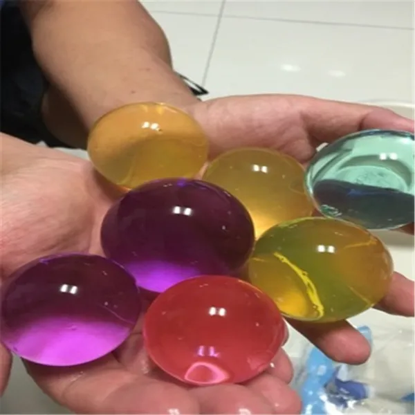 100 개/몫 큰 multicolors 크리스탈 토양 식물 꽃 젤리 진흙 물 구슬 진주 꽃병 토양 젤 공 홈 장식