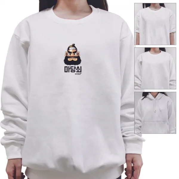 Jh 키밍 마당쇠 여성 남성 티셔츠 후드 맨투맨 반팔티