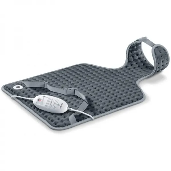Beurer HK 53 Cosy back/neck 가열 패드 3개의 온도 레벨 고속 난방 및 자동 차단 세탁기 세척 가능 신체 친화적인 형태, 단일옵션, 1