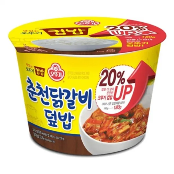 오뚜기 컵밥 춘천 닭갈비 덮밥 310g x 12개간편식 즉석밥 간편밥 간편아침식사 간편식사 혼밥, v본상품선택V