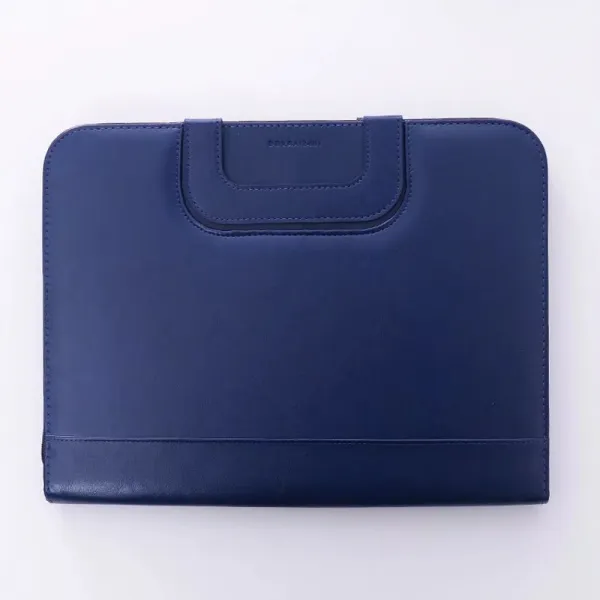A승 매니저 클립 a4 휴대용 지퍼 백 다목 적 비 즈 니스 판매 상담 객 클립 계산기 노트북 맞 춤 형 a4 지퍼 백 (파란색)