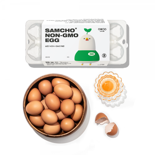 [삼초계란] NON-GMO 동물복지형 유정란 20 40구 60구, NON-GMO 계란 40구