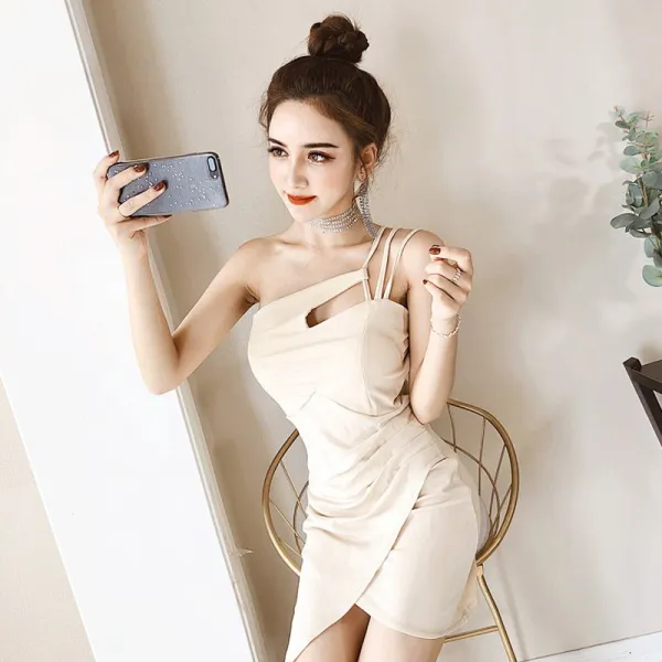 오르난 드레스 짧은 스커트 섹시 오프숄더 원피스 Or228