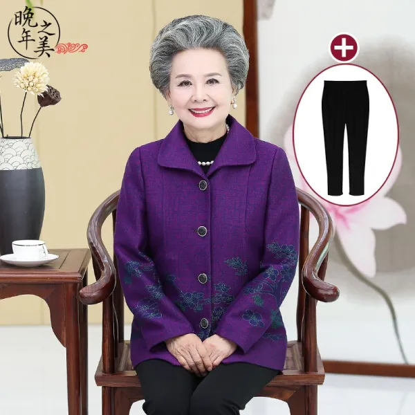 노년 여성 할머니룩 엄마 노인 옷노 아내 봄가을 타입