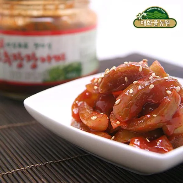 광양매화골매실 [광양매화골농원] 매실본가 청매실 고추장 장아찌 420g, 1