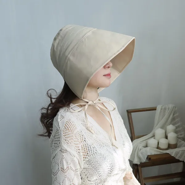 애지중지상점 여리여리 여성 보넷 벙거지 봄 여름 리본 면 모자 버킷햇 H3002_04