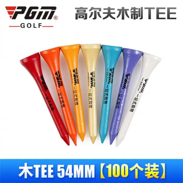 골프스파이크 골프 TEE퇴장 기구 용품 나무 TEE, T12-나무 TEE54mm(포함 logo)(100개별포장)