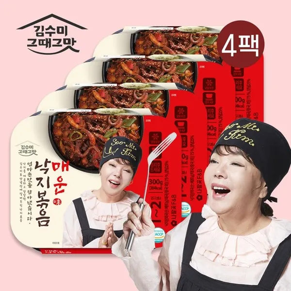 그때그맛 김수미 매운낙지볶음300g*4팩, 상세설명 참조